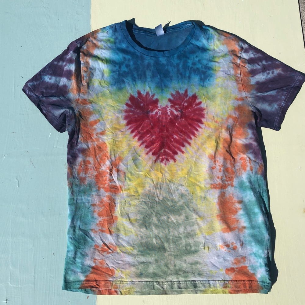 Custom Heart TieDye Tshirt